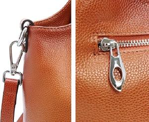 设计师真皮枕形斜挎流浪汉中号手提包和女式肩包 - Product Image 2