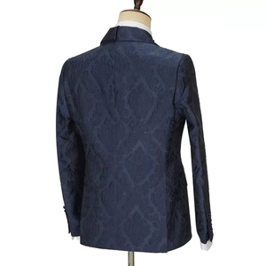 Costumes italiens deux pièces de haute qualité pour hommes <span class=keywords><strong>tenue</strong></span> d'affaires de marié de mariage exquise revers à un bouton respirant sur mesure - Product Image 3