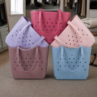 Sac de plage en EVA à motif bonbons avec logo personnalisé, sac de plage en caoutchouc souple imperméable, grande capacité pour cadeaux promotionnels en gros