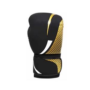 Guantes de entrenamiento profesionales con estampado personalizado Guantes de boxeo personalizables de cuero artificial de cuero PU con características elásticas - Product Image 2