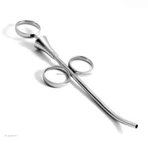 Jeringa de injerto óseo para implantes, instrumento de injerto Dental de acero inoxidable curvo de 6 pulgadas para cirugía oral, etiqueta privada CE OEM - Product Image 2