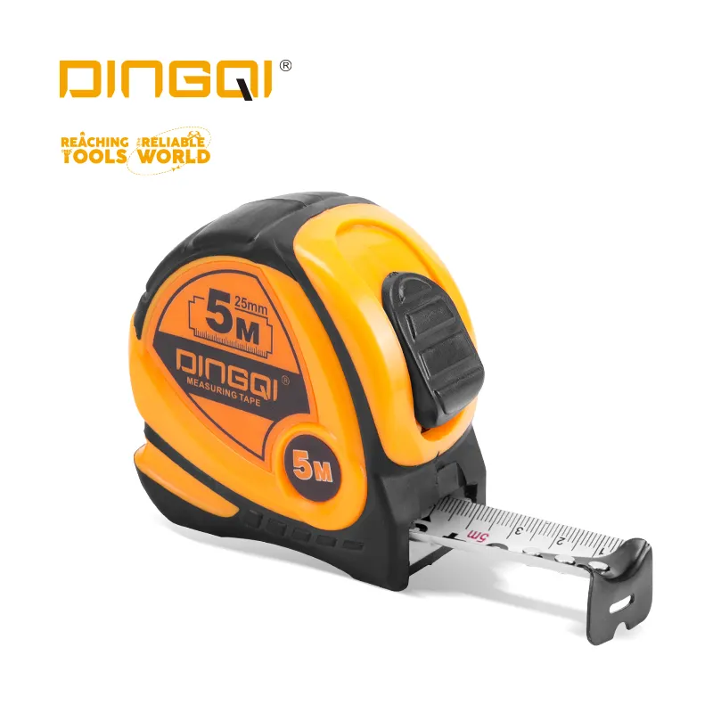 DingQi ABSケースプロフェッショナルカスタム5Mスチール巻尺、巻尺、ロゴ付き測定ツール