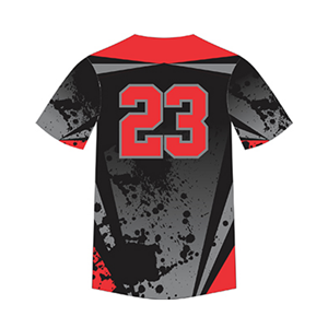 Maillot de baseball à deux boutons, personnalisé avec nom/numéro, imprimé par sublimation, 100 % polyester, respirant, faible MOQ - Product Image 3
