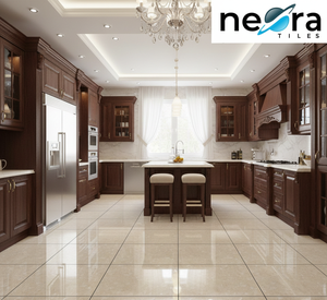 Carreaux de porcelaine émaillée Oscar Green 600x600mm 8mm Finition brillante Briques réfractaires Antibactériennes Antidérapantes pour sols de cuisine - Product Image 2