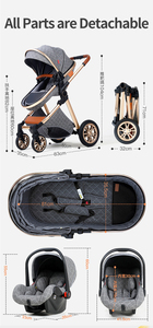 Buy Multifunctional Light Weight Baby Stroller 3 in 1 <strong>Rocker</strong> Outdoor Kids Stroller Customized Baby Stroller - Product Image 5