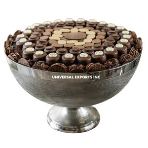 Tazón de Chocolate Chapado en Oro, Tazón de Dulces de Diseño Hecho a Mano de Alta Calidad, Forma Redonda, Nuevo y Elegante Tazón de Chocolate de Lujo - Product Image 3