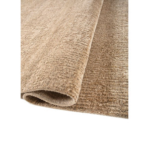 Tapis en laine et soie noué à la main Entropy Gold AKWS-13036, couleur unie, design puzzle rectangulaire pour la maison, salon, couloir, chambre - Product Image 2