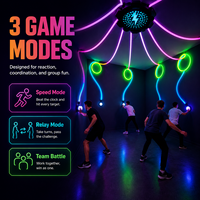 Botón Interactivo con Luz LED Intermitente para Juego de Reacción Rápida, Activación por Corte de Cable, Ideal para Juegos de Team Building