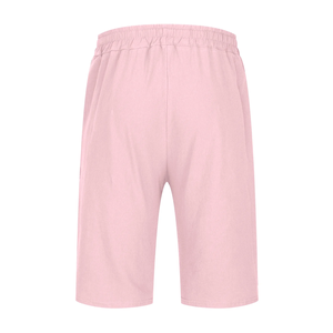 Logo personnalisé OEM Design 100% Lilen Short de surf décontracté rose uni pour hommes coupe régulière cordon de serrage vêtements d'entraînement écologiques - Product Image 2