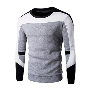 Sweat-shirt en molleton de coton surdimensionné pour hommes Pull-over uni à col rond d'hiver avec impression de logo personnalisé Fabricant de gros - Product Image 6