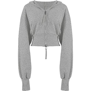 Sweats à capuche pour femmes de haute qualité Meilleur prix Sweat à capuche zippé court A Bold and Comfort 2026 - Product Image 5
