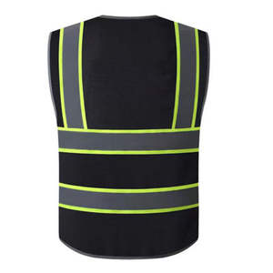 Security Latest Design Logo Custom Color Security High Visibility Reflective Vest Front Zipper <b>Safety</b> Vests Hi Viz Tactical Vest - Product Image 2