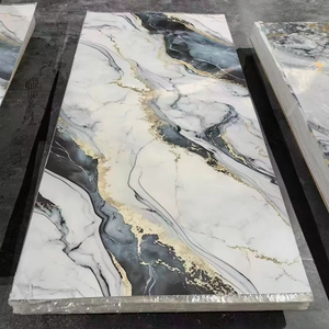 UV Tráng PVC Tấm Đá Cẩm Thạch 4x8ft Tường Sang Trọng Bảng Điều Chỉnh Cho USA Biệt Thự Nội Thất Châu Âu Sảnh Khách Sạn - Product Image 1