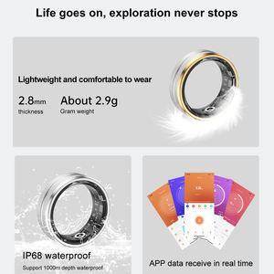 Умное кольцо с ИИ и управлением через приложение, водонепроницаемый фитнес-трекер для спорта и мониторинга сна, совместимость с iOS и Android, для мужчин и женщин - Product Image 3