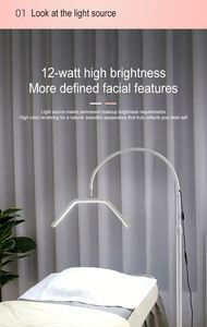 Aro de Luz LED de 16 Pulgadas con Forma de Media Luna y Clip para Teléfono, para Extensión de Pestañas, Maquillaje, Fotografía y Belleza - Product Image 4