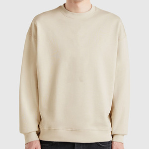 Sudadera de alta calidad para hombre, sudaderas con capucha Boxy Fit, sudaderas de cuello redondo de algodón en blanco, sudaderas con capucha recortadas con hombros caídos, fábrica - Product Image 6