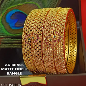 Brazaletes de joyería de mano para mujer de alta calidad, brazalete de moda de hueso de latón hecho en India, pulseras de joyería de moda, precio de fábrica - Product Image 1