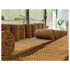 แผ่นม้วนมะพร้าวธรรมชาติจากเวียดนามพร้อมรูปแบบการทอแบบกำหนดเองสำหรับการควบคุมการกัดเซาะการคลุมดินสถานรับเลี้ยงเด็ก - Product Image 5