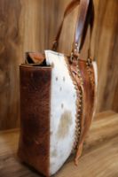 Sac fourre-tout en cuir de vachette élégant sac à bandoulière cheveux sur la peau nouveauté sac à main élégant sac à provisions pour les femmes