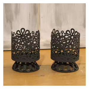 เชิงเทียนทีไลท์โลหะสำหรับตกแต่งโต๊ะในบ้าน - Product Image 1