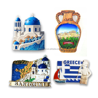 Plaque en résine 3D faite à la main, nouveau cadeau de table décoratif écologique Mykonos grèce Souvenir pour la décoration intérieure