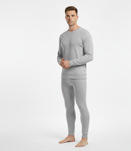 Iron Frost Grey <b>Men</b> <b>Thermal</b> Suit Soft Full Sleeve Breathable Heat Lock Fabric Built <b>for</b> Cold Weather Comfort - Product Image 1