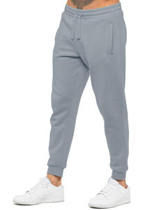 Gris Logo personnalisé Hommes Hiver 2 pièces 100% coton respirant Streetwear Ensemble de survêtement avec sweat à capuche et joggers - Product Image 5