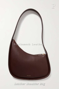 Bolso de hombro de cuero de gamuza Serenity Textura suave Acabado aterciopelado Tonos apagados Elegancia informal Ropa cómoda Diseño relajado - Product Image 5