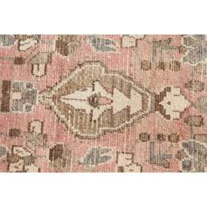 Turkish 3.6x9.5 ft <b>Rug</b>, Vintage <b>Runner</b> <b>Rug</b>, Pink Moroccan <b>Rug</b> - Product Image 5