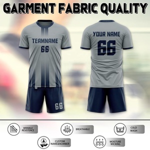 Uniforme de Equipo Personalizado para Adultos, Jersey con Nombre y Logotipo del Equipo Personalizados, Jersey de Fútbol Negro/Blanco, 100% Poliéster, Transpirable, de Secado Rápido, con Protección UV - Product Image 6