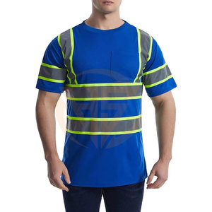 Camiseta de Seguridad Reflectante de Alta Visibilidad 2025, Personaliza Tu Logotipo, Ropa de Trabajo Protectora de Manga Corta, Camisa Impermeable para Construcción - Product Image 4