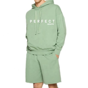 2023 hommes Shorts ensemble parfait vente chaude été sweat à capuche survêtement deux pièces ensemble hommes à capuche et court ensemble hommes décontracté logo personnalisé - Product Image 5