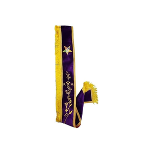 Ordre maçonnique Eastern Star Sash 2025 Prix bas Bonne qualité Nouveau style Ceintures maçonniques OEM desservies - Product Image 3