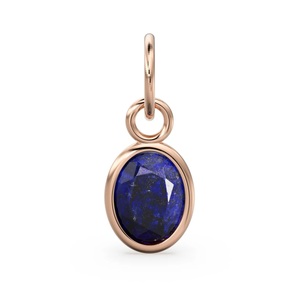 Joyería fina de Plata de Ley 925 para mujer, colgante de zafiro de forma ovalada con chapado en oro de 18 quilates, joyería de moda y dijes para mujer - Product Image 4