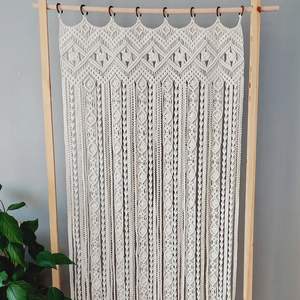 Cortinas de Macramé Bohemias Hechas a Mano para Puerta y Ventana, Diseño Funcional para Colgar - Product Image 1