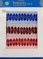 Tissu en dentelle de tulle brodé de fleurs colorées et détaillées, motifs complexes, écologique, dentelle de haute couture