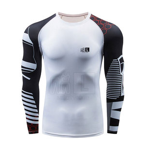 Top Design Rash Guard respirant pour hommes Vêtements de fitness de couleur personnalisée - Product Image 1
