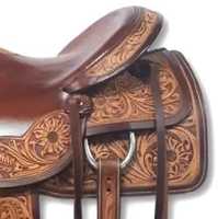 Selle d'équitation anglaise très vendue |   Cuir véritable fait main de style western |   Équipement d'équitation confortable en fibre de verre |   OEM