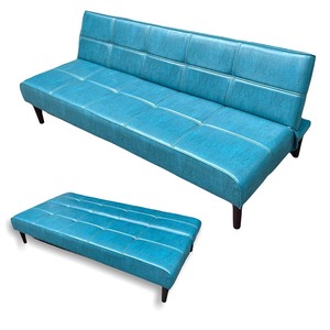 Turquoise 1.7m BNS2021D <b>Convertible</b> Reclining <b>Sofa</b> <b>Bed</b> Modern Minimalist Design for Living Room Use - Product Image 1