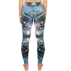 Women's High Waist Full Length Solid Eco-Friendly Seamless Stretch Knitted Spandex <b>Polyester</b> Sporty Style All Seasons <b>Leggings</b> - Product Image 5