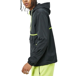 Sudadera de estilo urbano para hombre con media cremallera, cálida, de mezcla de algodón y forro polar, con logotipo personalizado, OEM, venta al por mayor de fábrica - Product Image 2