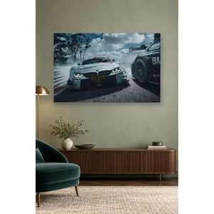 Impresión en Lienzo de Autos de Carreras BMW DTM de Fida en la Pista - Product Image 5