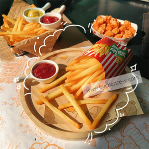 Frites artificielles réalistes pour la décoration <span class=keywords><strong>de</strong></span> cuisine, la maison, les centres <span class=keywords><strong>de</strong></span> <span class=keywords><strong>table</strong></span> <span class=keywords><strong>de</strong></span> fête, les événements sur le thème <span class=keywords><strong>de</strong></span> la restauration rapide, les aides pédagogiques scolaires - Product Image 2