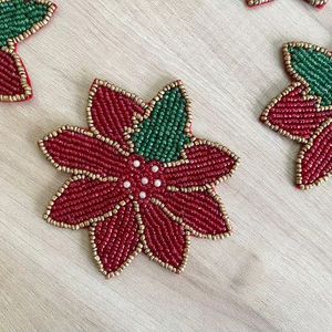 Sous-verres en bois d'acacia pour table basse table à manger bureau sous-verres modernes pendaison de crémaillère maison marbre bois d'acacia sous-verres pour boissons - Product Image 1