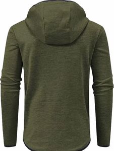 Men's Oversized Winter Thick Heavy Cotton Cotton Polyester Long Sleeve Zipper Sweatshirt Hoodies - Product Image 2