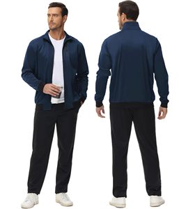 Chándales de dos piezas con estampado de lana de alta calidad a granel al por mayor, chándales lisos con capucha en blanco, primavera 2025, Trackman para correr con logotipo superior personalizado - Product Image 3