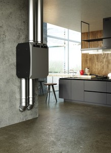 Unité de ventilation à récupération de chaleur contre-courant BSK NOTUS HV Slim 375 M/h, configuration de flux d'air à 8 voies, design moderne, bureau, garantie AC de 2 ans - Product Image 5