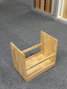 Organisateur d'armoire de poubelle coulissante en bois pour armoires de base de cuisine - Product Image 3