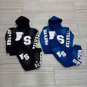 Trajes Deportivos Casuales de Invierno para Hombre de Primera Calidad, Más Vendidos, 100% Algodón, Color Sólido, Cómodos - Product Image 3