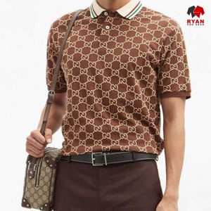 RYAN PRO GEAR Custom <b>Men's</b> Polo <b>Shirts</b> Front Custom Logo Anti Bacterial Knitted <b>Viscose</b>/Polyester Fabric Half Sleeve OEM Service - Product Image 4